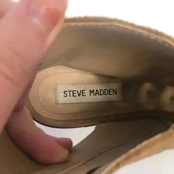 Steve Madden Adeline Booties Sandals Brown Suede Leather Women's Size 10 - Picture 7 of 14